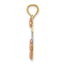 Load image into Gallery viewer, 14k Two-tone w/White Rhodium MOM Heart Pendant
