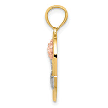 Load image into Gallery viewer, 14k Two-tone w/White Rhodium GRANDMA Heart Pendant
