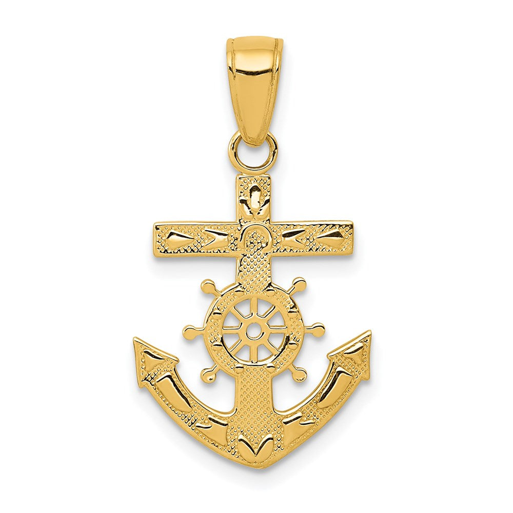14k Mariner's Cross Pendant