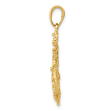 Load image into Gallery viewer, 14k Medium Anchor w/Wheel Pendant
