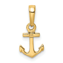 Load image into Gallery viewer, 14k Mini Anchor Pendant
