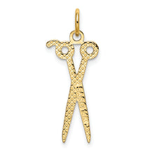 Load image into Gallery viewer, 14k Scissors Charm
