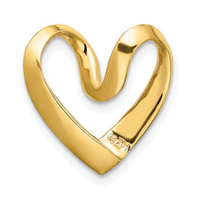 Load image into Gallery viewer, 14K Polished Heart Chain Slide
