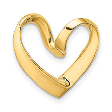 Load image into Gallery viewer, 14K Polished Heart Chain Slide
