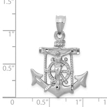 Load image into Gallery viewer, 14k White Gold Mariners Cross Pendant
