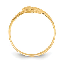 Load image into Gallery viewer, 14K By-pass Lace Diamond-cut Ring
