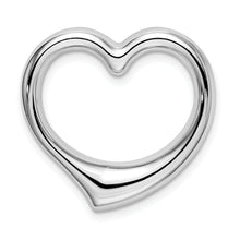Load image into Gallery viewer, 14k White Gold Heart Hollow Pendant Slide
