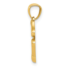 Load image into Gallery viewer, 14k Gold Polished 4 Leaf Clover Pendant
