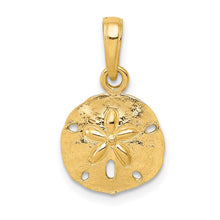 Load image into Gallery viewer, 14K Gold Polished Sand Dollar Pendant
