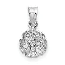 Load image into Gallery viewer, 14k White Gold Sand Dollar Pendant
