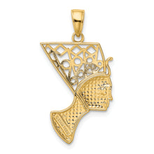 Load image into Gallery viewer, 14k Nefertiti Profile Pendant
