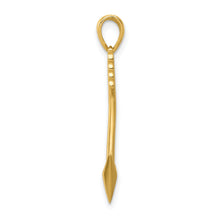 Load image into Gallery viewer, 14K Polished 3D Arrow Pendant
