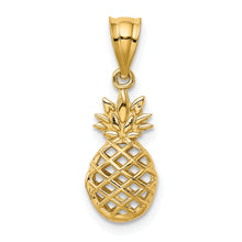 Load image into Gallery viewer, 14k Polished 3D Pineapple Pendant
