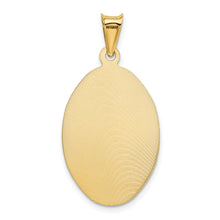Load image into Gallery viewer, 14K w/Rose and White Rhodium D/C Sagrado Corazon Oval Pendant
