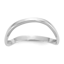 Load image into Gallery viewer, 14K White Gold Polished Wave Fashion Thumb Ring
