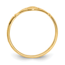 Load image into Gallery viewer, 14K Gold Polished Oval Baby Ring
