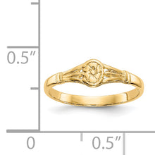 Load image into Gallery viewer, 14K Gold Polished Oval Baby Ring
