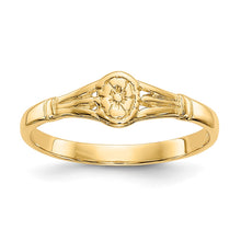 Load image into Gallery viewer, 14K Gold Polished Oval Baby Ring
