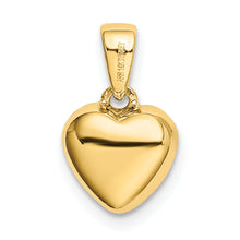 Load image into Gallery viewer, 14K Polished CZ/3D/ Heart Pendant
