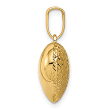 Load image into Gallery viewer, 14K Polished and Textured 3-D Heart Pendant
