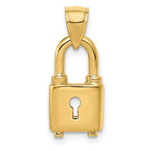Load image into Gallery viewer, 14K Polished Lock Charm
