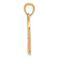 Load image into Gallery viewer, 14K Two-tone Polished Infinity Heart Pendant
