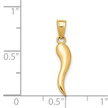Load image into Gallery viewer, 14k Italian Horn Pendant
