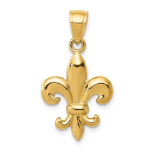 Load image into Gallery viewer, 14k Polished Fleur de Lis Pendant
