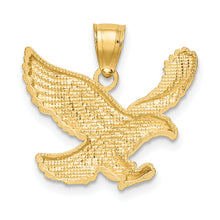 Load image into Gallery viewer, 14k Diamond-cut Eagle Pendant
