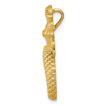 Load image into Gallery viewer, 14k Polished and Satin Diamond-cut Mermaid Chain Slide
