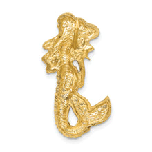 Load image into Gallery viewer, 14k Polished and Satin Diamond-cut Mermaid Chain Slide
