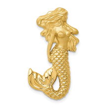 Load image into Gallery viewer, 14k Polished and Satin Diamond-cut Mermaid Chain Slide
