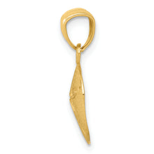 Load image into Gallery viewer, 14k Satin Diamond-cut Sand Dollar Pendant
