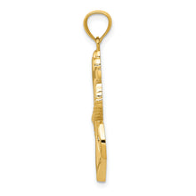 Load image into Gallery viewer, 14k Polished Anchor w/Rope Pendant
