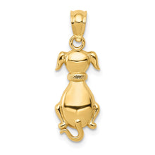 Load image into Gallery viewer, 14k Polished Sitting Dog Pendant
