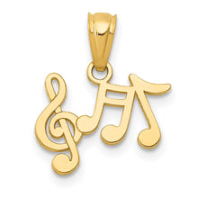 Load image into Gallery viewer, 14k Polished Music Notes Pendant
