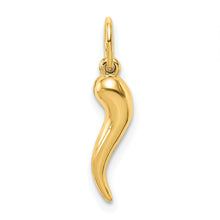 Load image into Gallery viewer, 14k Hollow Italian Horn Pendant
