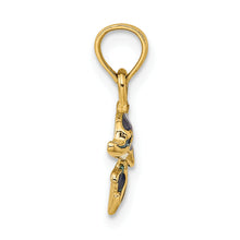 Load image into Gallery viewer, 14K Blue Enamel Dolphin Charm
