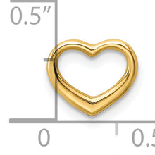 Load image into Gallery viewer, 14K Polished Mini Floating Heart Slide
