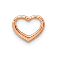 Load image into Gallery viewer, 14K Rose Polished Heart Chain Slide
