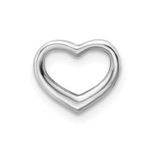 Load image into Gallery viewer, 14K White Gold Mini Floating Heart Slide
