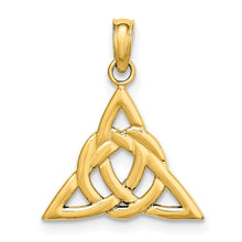 Load image into Gallery viewer, 14k Small Celtic Trinity Knot Charm

