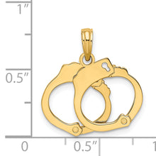 Load image into Gallery viewer, 14K 2-Piece Handcuffs Charm
