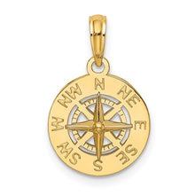 Load image into Gallery viewer, 14K Mini Nautical Compass Charm
