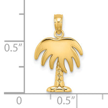 Load image into Gallery viewer, 14K Charleston Palm Tree Charm
