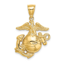 Load image into Gallery viewer, 14k Marine Corps Symbol Charm
