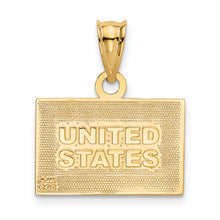 Load image into Gallery viewer, 14k Enameled United States Flag Pendant
