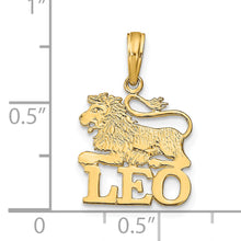 Load image into Gallery viewer, 14K LEO Zodiac Charm
