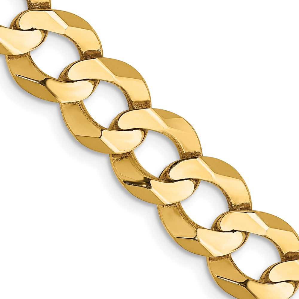 14k 8.3mm Lightweight Flat Cuban Chain