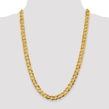 Load image into Gallery viewer, 14k 9.4mm Lightweight Flat Cuban Chain
